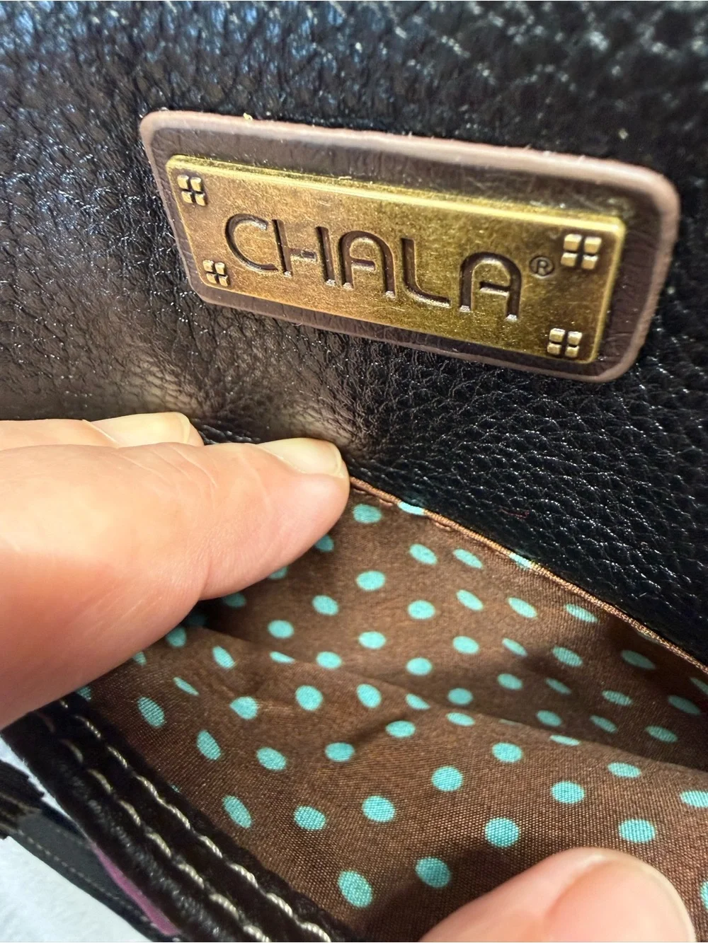 Bohemian Chala Purple Crossbody with Embellished Paisley Accent 2 Straps NWT Mod